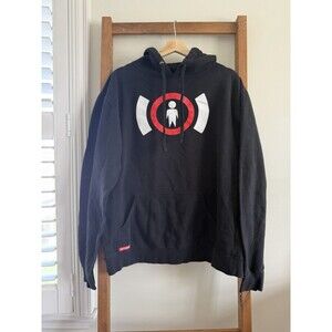 VTG Alien Workshop Hoodie Large Black Skateboard Y2K 2000s Sect Logo Pullover